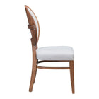 Chaise Regents  Noyer & Gris Pâle-36.8H x 16.9W x 21.9D