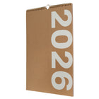 Gry Mattr - Calendrier mural 2026 - Gris-Couvertures avant et arrière en papier kraft