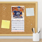 DateWorks - 2026 Mini Calendrier Mural 16 Mois - 7 po x 7 po - Superstars de la LNH - Bilingue -Comprend des pages mensuelles de janvier à décembre 2026, ainsi que les 4 derniers mois de 2025
