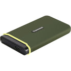 Transcend - ESD380C SSD portable USB 3.2 Gen 2x2 - 2 To - Vert militaire-Le ESD380C est livré avec un câble USB Type-C et un câble USB Type-C vers Type-A pour accueillir les ordinateurs de bureau et les ordinateurs portables dotés du port USB Type-C ou Type-A.