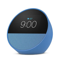 Amazon - Réveil intelligent Echo Spot (2024) - Bleu océan-DÉCOUVREZ LE NOUVEL ECHO SPOT : un réveil intelligent élégant au son puissant, avec Alexa, pour vous aider à vous réveiller, relaxer et bien plus encore.