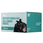 Perk - Sacs à ordures robustes - 26 x 32 1/2 po - noir - Paquet de 150-La grande taille de 26" x 32-1/2" offre un espace suffisant pour accueillir une grande variété de poubelles.