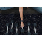 Edgewood - IN2FIT - 16.6" x 23.5" x 1/4" - dalle de fitness emboîtable à absorption des chocs et du son - latte - paquet de 9 -quantité - paquet de 9