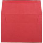JAM Paper - Enveloppes d'invitation colorées A8 - 5,5 x 8,125 - rouge recyclé - Paquet de 50-Caractéristiques de l'enveloppe : Fermeture à rabat droit gommé, finition en papier lisse de haute qualité, fabriquée avec 30 % de matériaux recyclés
