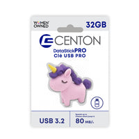 Centon - lecteur flash USB 3.2 Gen1- Licorne 32GB - Lilas-Capacité : 32GB USB-A Génération 3.2