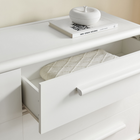 Modway - Bellamy 6 tiroirs Commode - Blanc-Poignées de tiroir allongées