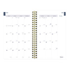Blueline - 2024-2025 agenda académique hebdomadaire/mensuel - 8 po x 5 po - Collection Floral assortie - Anglais-Reliure spirale double avec couverture en poly épais