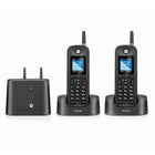 Motorola - Téléphone sans fil extérieur O2 avec répondeur - Noir - Paquet de 2-Totalement à l'épreuve de la poussière : Ne vous inquiétez jamais des petites particules endommageant votre téléphone (IP67 nominale)
