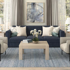 Hudson&Canal - Table basse carrée Langston 34" de largeur - Aulne blanc-Nettoyer avec un chiffon doux et sec, sans produits chimiques agressifs ni produits de nettoyage abrasifs