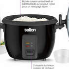 Salton - cocotte à riz automatique et étuveuse - 10 tasses-Automatique - passe du cycle « cuire » au cycle « réchaud » lorsque la cuisson est terminée 