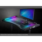 Cougar - MARS 120 Bureau de jeu avec éclairage ARGB - Noir-Fabriqué en cadre en acier haute résistance pour une stabilité maximal