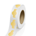 JAM Paper - Rouleaux d'étiquettes standard - sceau anniversaire - 1 3/8 x 2 5/8 - feuille métallique dorée - 125 étiquettes/rouleau-Couleur : feuille dorée brillante durable | Faites ressortir votre courrier avec des étiquettes d'adresse d'expédition colourées.