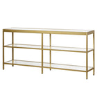 Hudson&Canal - Console Alexis 64" L - Laiton-La table a une capacité de poids de 50 lb
