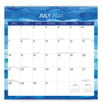 BrownTrout - 2024-2025 Plato Académique Courants Marins Carré pour Bureau Stickers - 30.5 x 30.5 cm-Stickers Personnalisés - Des stickers personnalisables, aux formes et aux couleurs variées, permettent d'indiquer les dates importantes et les rendez-vous, et peuvent être repositionnés à une nouvelle date