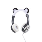 Planet Buddies - Écouteurs pour Enfants à Fourrure - Noir (Panda)-Kid Proof: Fabriqués à partir de matériaux résistants, ces écouteurs sont conçus pour résister à la manipulation, aux chutes et aux chocs. Ils sont livrés avec un sac de transport pour une utilisation conviviale, ce qui en fait d'excellents cadeaux pour les filles ou les garçons