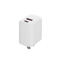 Evry - Chargeur mural 20 W USB-A et USB-C - Blanc-Charge rapide 20W