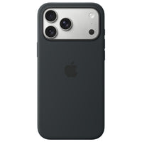 Apple - Étui en silicone avec MagSafe pour iPhone 17 Pro Max - Noir-Il contient 45 % de silicone recyclé et présente un revêtement soyeux qui offre une prise agréable. À l’intérieur, une fine doublure en microfibre rehausse la protection