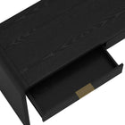Manhattan Comfort - Bureau moderne Grace 54" avec 2 tiroirs - Noir et Or-Disponible en chêne naturel, noir et noir et or