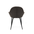 Brassex - Chaise de visite 917526 Oban - ensemble de 2 - brun vintage-Structure en acier avec revêtement en poudre