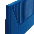Modway - Patience Chenal Touffé Performance Velvet Tête de lit King/King de Californie, Marine-Rembourrage en mousse dense