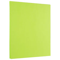 Jam Paper - 24 lb Couleur Papier, 8,5 po l x 11 po H, Vert lime ultra, 100 feuilles/paquet-Couleur : Vert citron ultra