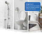 Journey - Chaise d’aisance rehausseur de toilette SoftSecure Uplift-La conception 3-en-1 fonctionne comme chaise d’aisance de chevet, support au-dessus de la toilette ou chaise de douche