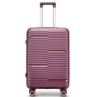 TRAVLR - Valise d'enregistrement légère à coque rigide, 24 po - Rose-Fabriqué en polypropylene 