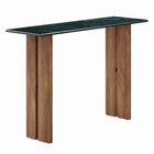 Modway - Amistad 46 pouces Marbre Console Table - Marbre vert noyer-Table console rectangulaire de 46 pouces