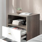 HOMCOM - Table de nuit avec 3 tiroirs et rangement ouvert - gris - lot de 2-Patin antidérapant pour une stabilité renforcée 
