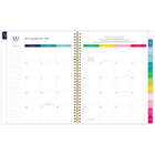 AT-A-GLANCE - Agenda hebdomadaire/mensuel personnalisable Emily Ley Bluebonnets 2025 - 11 po H x 8 3/8 po l - Bleu - Bilingue-Un mois sur deux pages comprenant des blocs quotidiens non lignés, une section de tâches lignée, un « conseil de simplicité » pour vous aider à planifier et des onglets pour une navigation facile