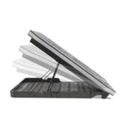 Aluratek - Refroidisseur USB ergonomique pour ordinateur portable avec lumières RVB - Noir-Mesurant seulement 1,25 pouce de hauteur et pesant seulement 2 livres, le coussin de refroidissement est conçu pour être durable, fin et léger, ce qui le rend extrêmement portable