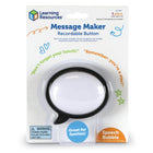 Learning Resources - Enregistreur de messages - Bulle de dialogue - Lot de 3-Choisissez parmi deux formes : faites passer votre message personnalisé un peu plus loin : choisissez entre une bulle de dialogue classique ou un soleil portant des lunettes de soleil !