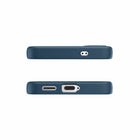 Avana - Coque Velvet Compatible MagSafe Galaxy S25 - Bleu Marine-Doublure en microfibre