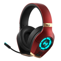 Hecate by Edifier - Casque de jeu USB professionnel GX avec audio haute résolution et microphone rétractable - Rouge-Le système audio certifié Hi-Res combine des haut-parleurs à diaphragme en titane de 50 mm de qualité supérieure pour produire un son stéréo haute fidélité