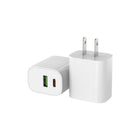 Evry - Chargeur mural 30 W USB-A et USB-C - Blanc-2,4 po L x 1,2 po l x 1,7 po H