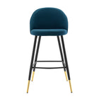 Modway - Cordial Tissu Tabourets de bar - Azure - Ensemble de 2-8