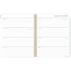 Cambridge - Agenda scolaire hebdomadaire/mensuel Elle 2025-2026 - 11 po H x 8 1/2 po l - bleu/blanc - bilingue-Format des pages : 11 po H x 8 1/2 po l