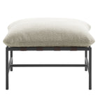 Modway - Raya Terrasse extérieure Boucle Ottoman in Ivoire-Arrivée entièrement assemblée