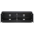 Hudson&Canal - Meuble TV Presque pour téléviseurs jusqu'à 75" - Grain noir-Nettoyer avec un chiffon doux et sec, sans produits chimiques agressifs ni produits de nettoyage abrasifs