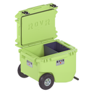 RovR - RollR 60 Glacière rigide à roulettes pintes avec poignée de remorquage - Matcha-Le bouchon à double bec et les pieds SureGrip rendent la vidange simple et sûre