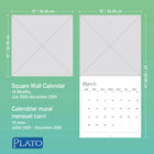 BrownTrout - 2026 Calendrier suspendu mural carré mensuel de 18 mois - Taylor Swift - 12 po x 24 po-Écologique à la Plato - Fabriqué avec des matériaux durables, dont du papier certifié par le Forest Stewardship Council et de l'encre de soja