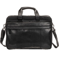 Mancini - Porte-documents à fermeture éclair pour portable 15.6 po / tablette Buffalo - 16.5po x 6po x 13po - Noir-Convient au portables jusqu’à 15.6 pouces