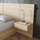 Nexera - Ensemble de 2 panneaux d'extension pour table de nuit flottante Milano, Chêne Blond Naturel-7