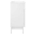 Modway - Render 18" Armoire à coiffeuse de salle de bain - Blanc blanc-Comptoir intégré