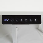 Ezywork - Bureau assis-debout électrique à double moteur et hauteur réglable - Structure et plateau blancs-Capacité de charge : 100 kg