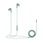 Basic Tech Écouteurs intra-auriculaires avec fil avec contrôle du volume et microphone intégré - Sauge-Confortable