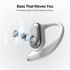 MyBat - Écouteurs Open-Ear XL MyBat Design Lab - Paw - Blanc -Commandes Tactiles Simples - Contrôle intuitif de la musique, des appels et du volume