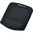 Fellowes - Tapis de souris/Repose-poignets Plush Touch - noir-Nouvelle technologie innovatrice FoamFusion qui fournit une douceur et un confort supérieurs pour aider à soulager la tension au poignet