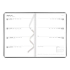 Letts - 2026 Agenda hebdomadaire/mensuel Conscious - 8-1/4" x 5-5/6" - Ardoise - Multilingue-Couverture semi-flexible avec motif embossé