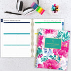 AT-A-GLANCE - Agenda hebdomadaire/mensuel jardin anglais Emily Ley Simplified 2026 - 11 po H x 8 3/8 po l - multicoloure - bilingue-Couverture en poly durable avec design des jardin anglais